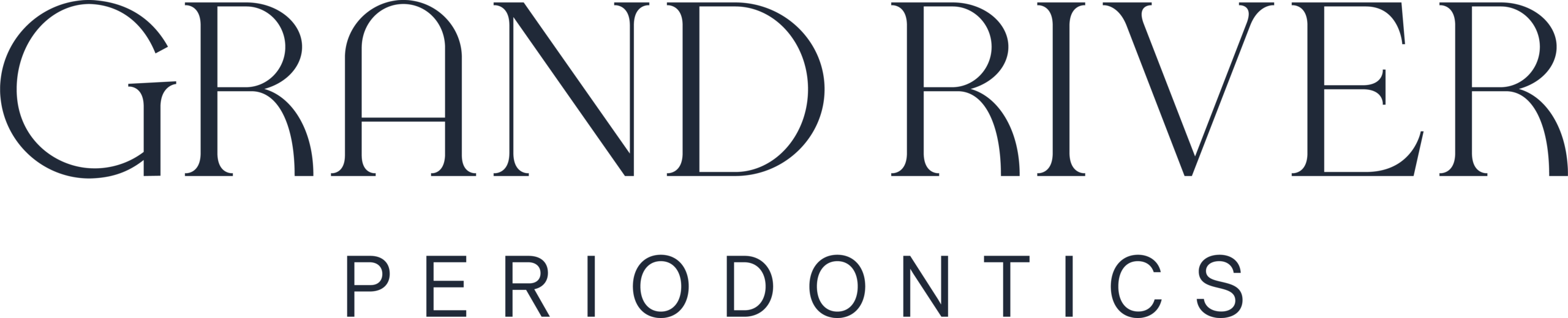 Grand River Periodontics-Primary Logo-Dark Navy